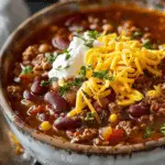 Hearty Beef and Bean Chili Soup
