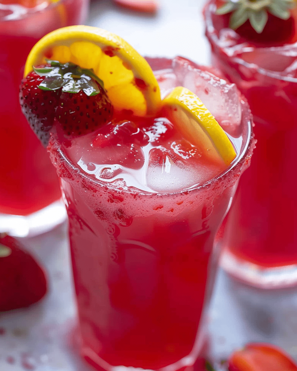 Hibiscus Strawberry Lemonade Recipe