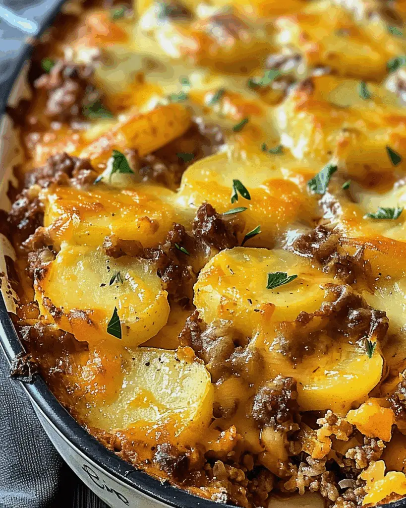 Hobo Casserole with Ground Beef & Potatoes Recipe