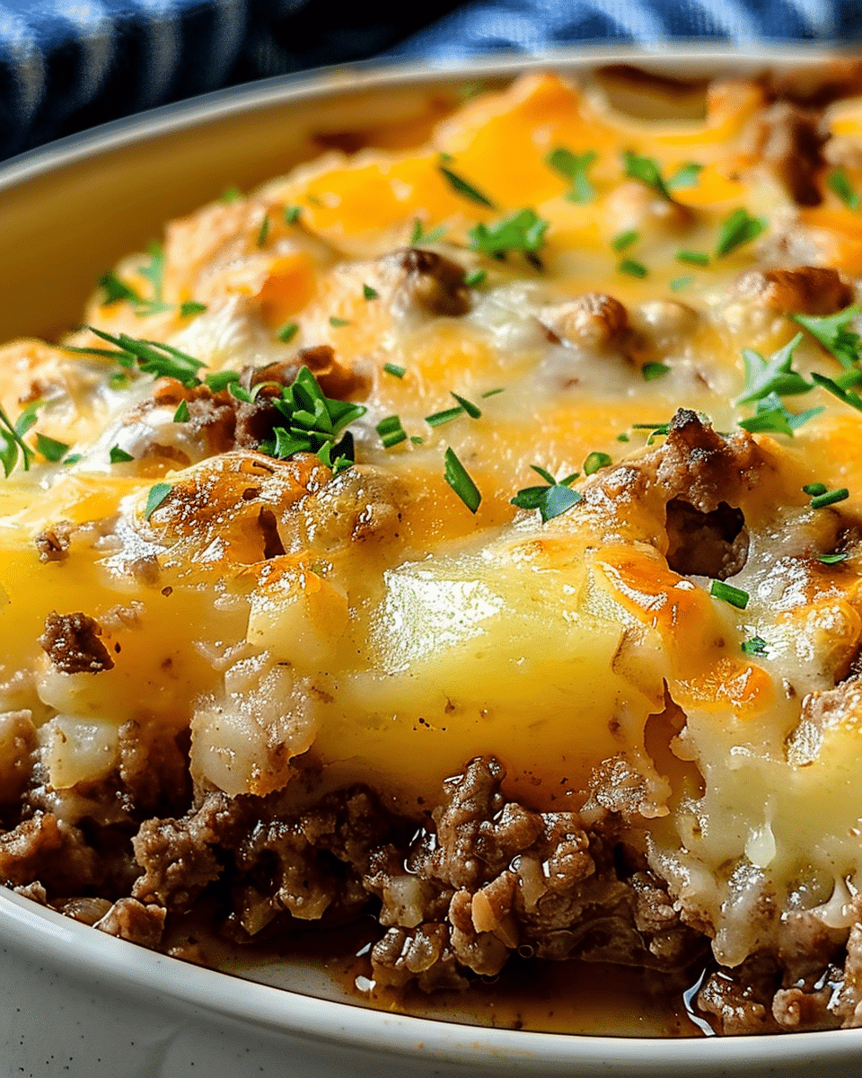 Hobo Casserole with Ground Beef & Potatoes Recipe