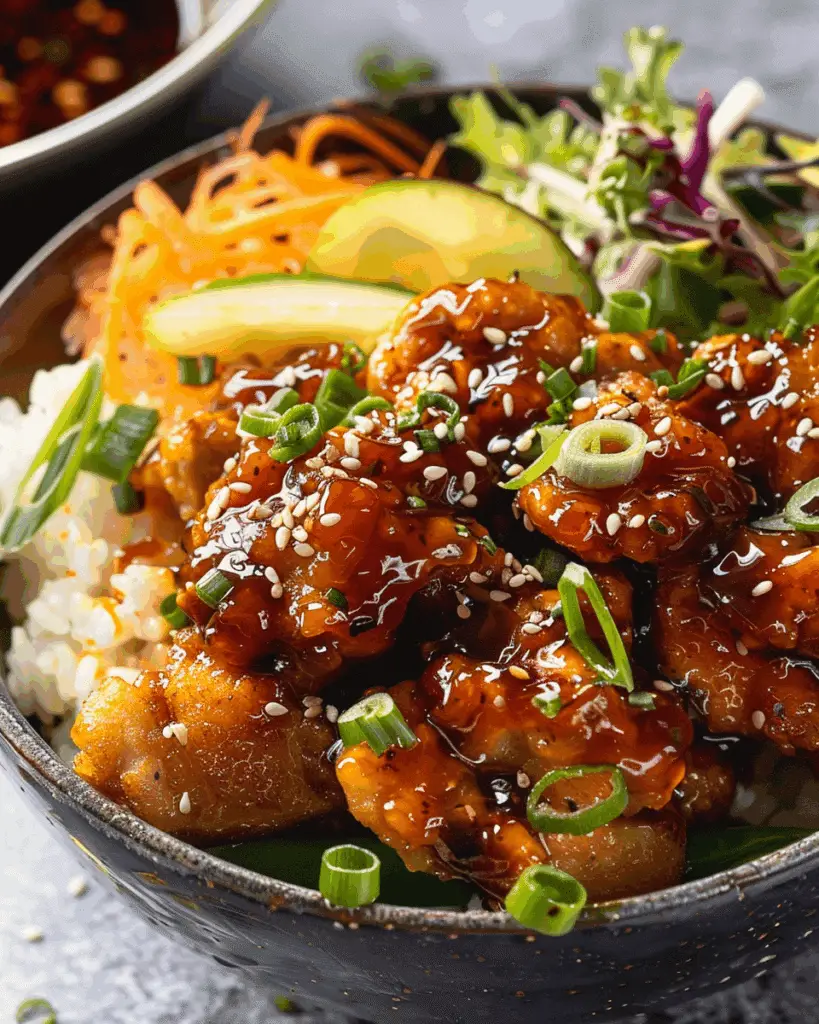 Hot Honey Chicken Bowls
