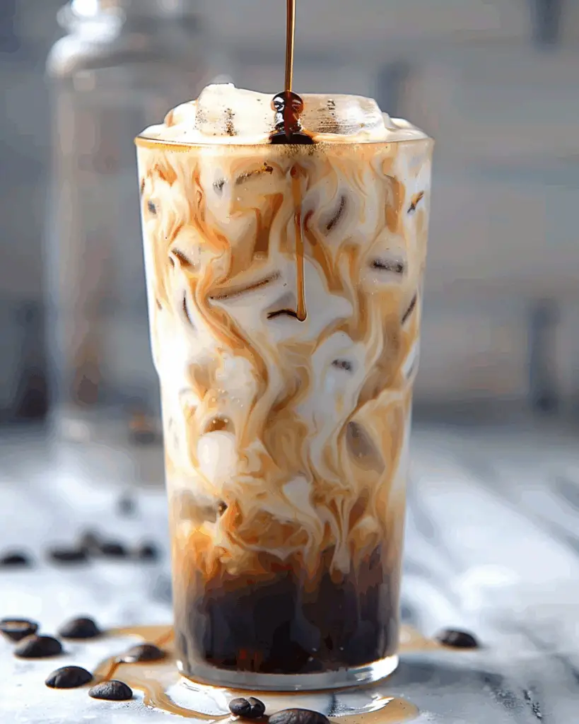 Iced Coffee with Vanilla Syrup