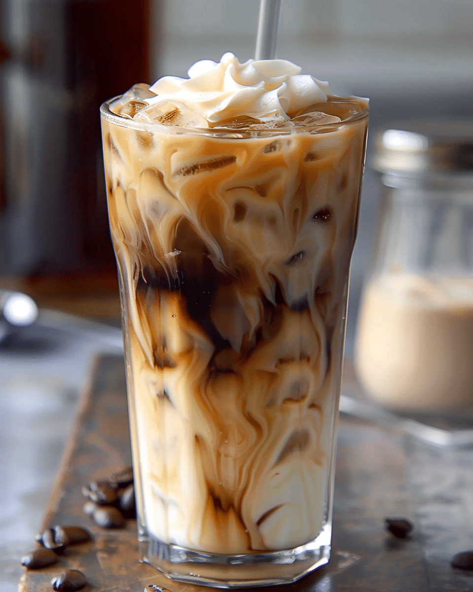 Iced Coffee with Vanilla Syrup