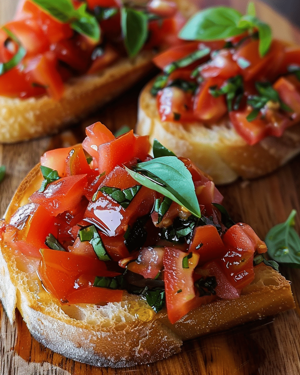 Tomato Basil Bruschetta Recipe