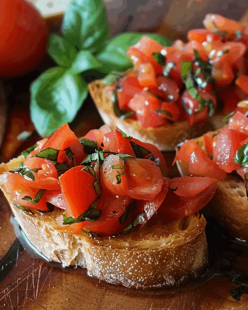 Tomato Basil Bruschetta Recipe