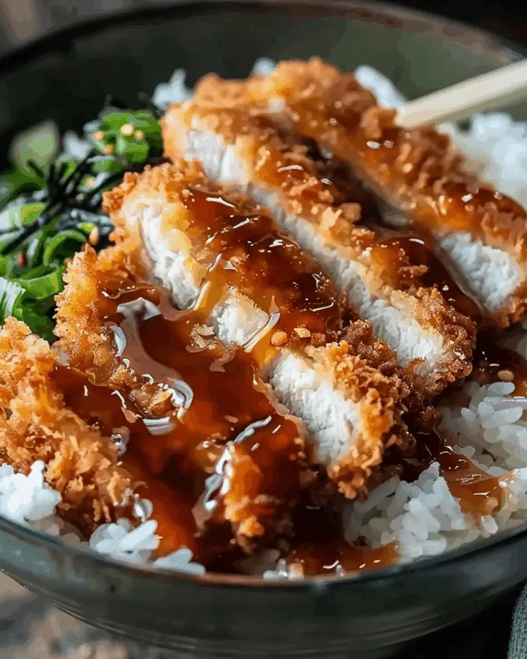 Japanese Katsu Bowls with Tonkatsu Sauce