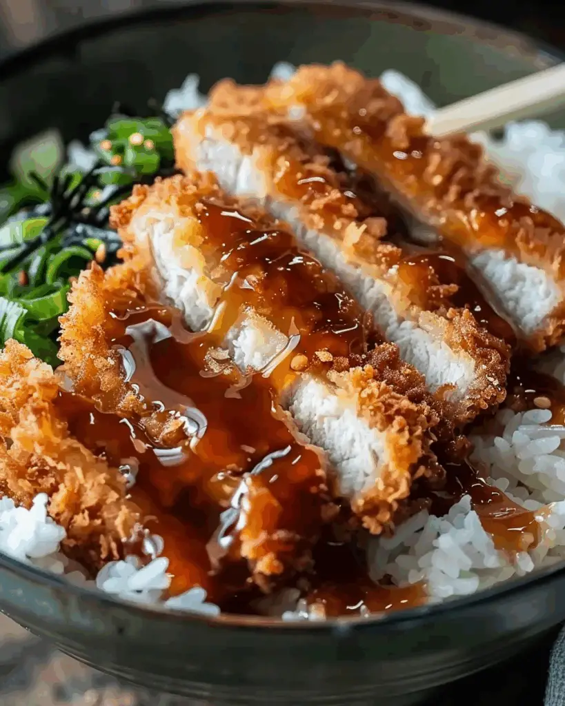 Japanese Katsu Bowls with Tonkatsu Sauce