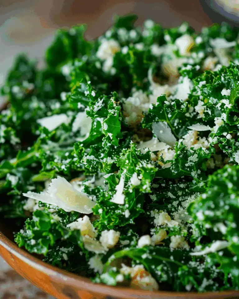 Kale Salad with Lemon, Garlic, and Parmesan