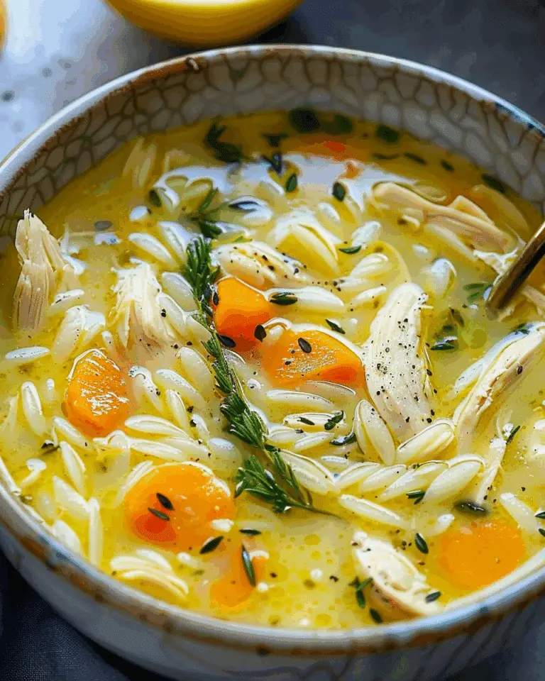 Lemon Egg Chicken Soup