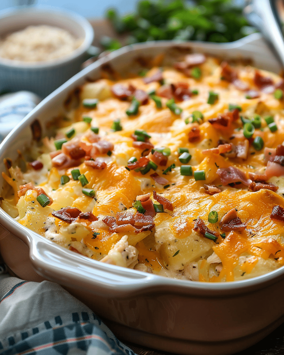 Loaded Potato Ranch Chicken Casserole Recipe