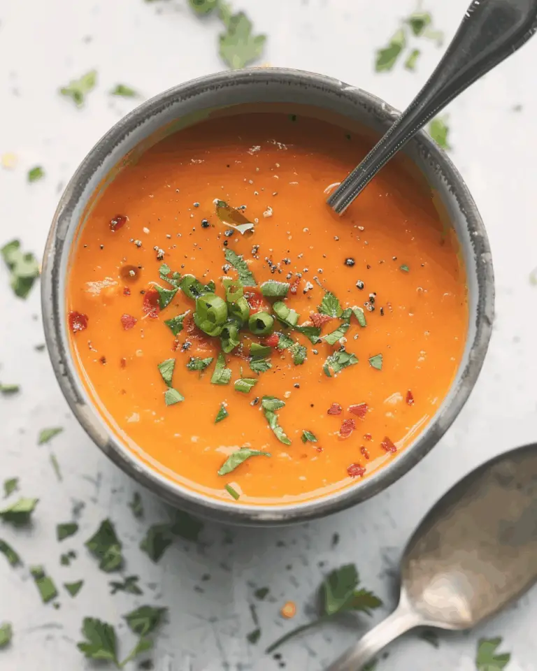 Low Carb Roasted Red Pepper Soup