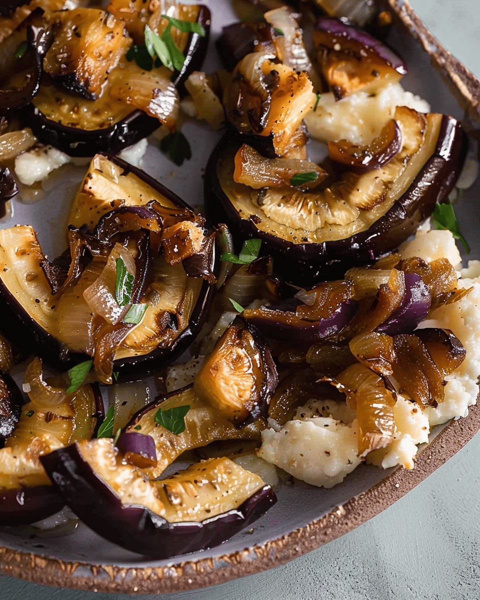 Marinated Eggplant and Onion