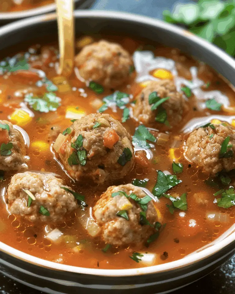 Mexican Meatball Soup Recipe