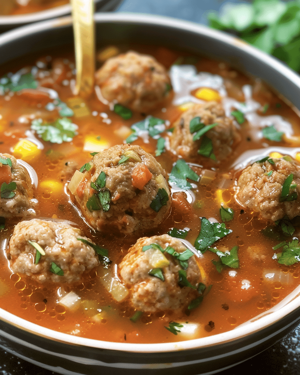 Mexican Meatball Soup Recipe