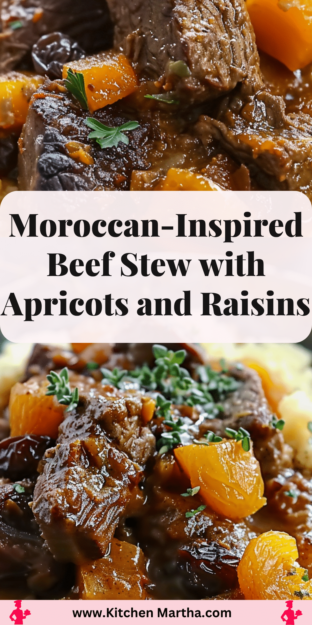 Stew Apricots Moroccan-Inspired Beef Stew with Apricots and Raisins | Kitchen Martha