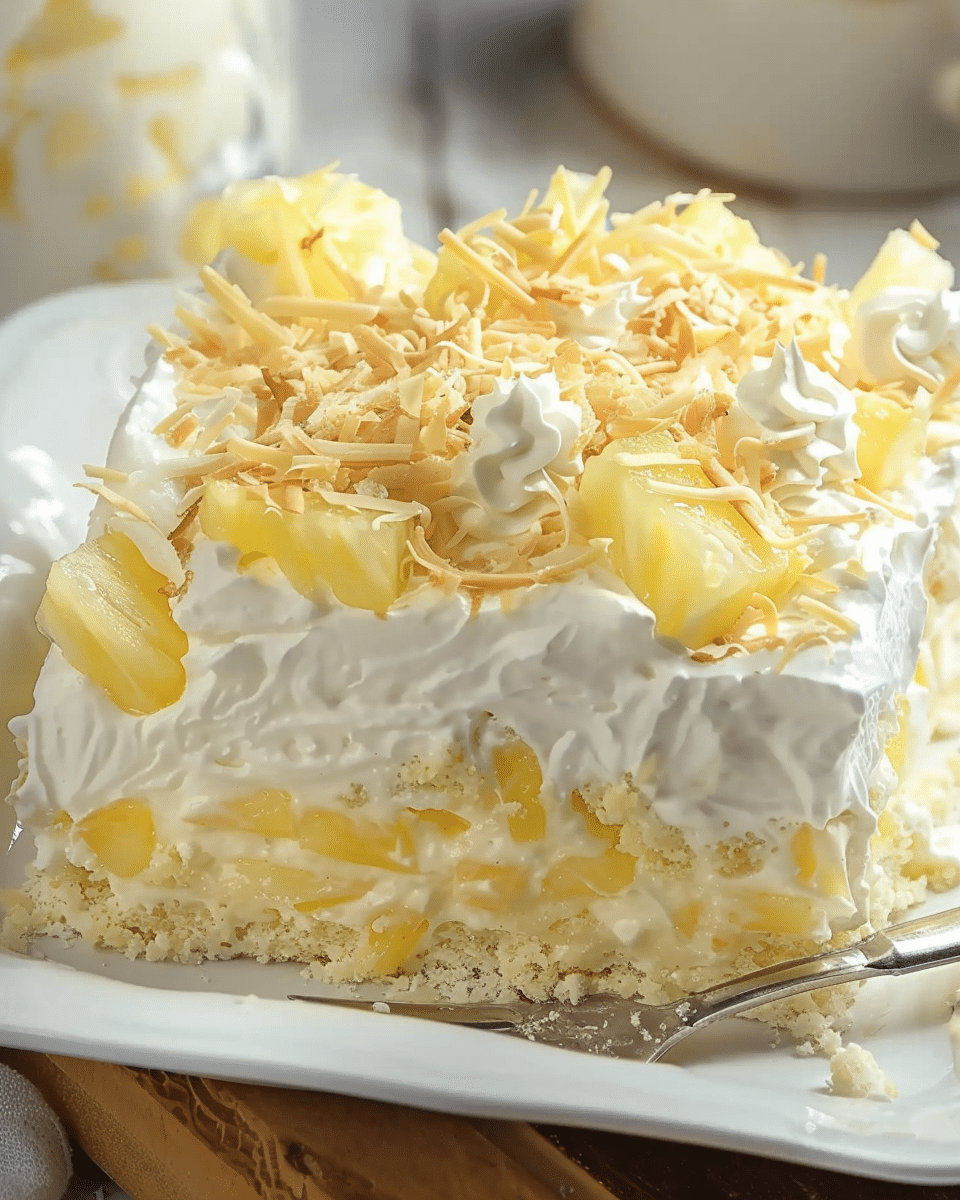 No-Bake Pineapple Cream Dessert