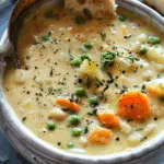Creamy Vegetable Soup with Chickpeas