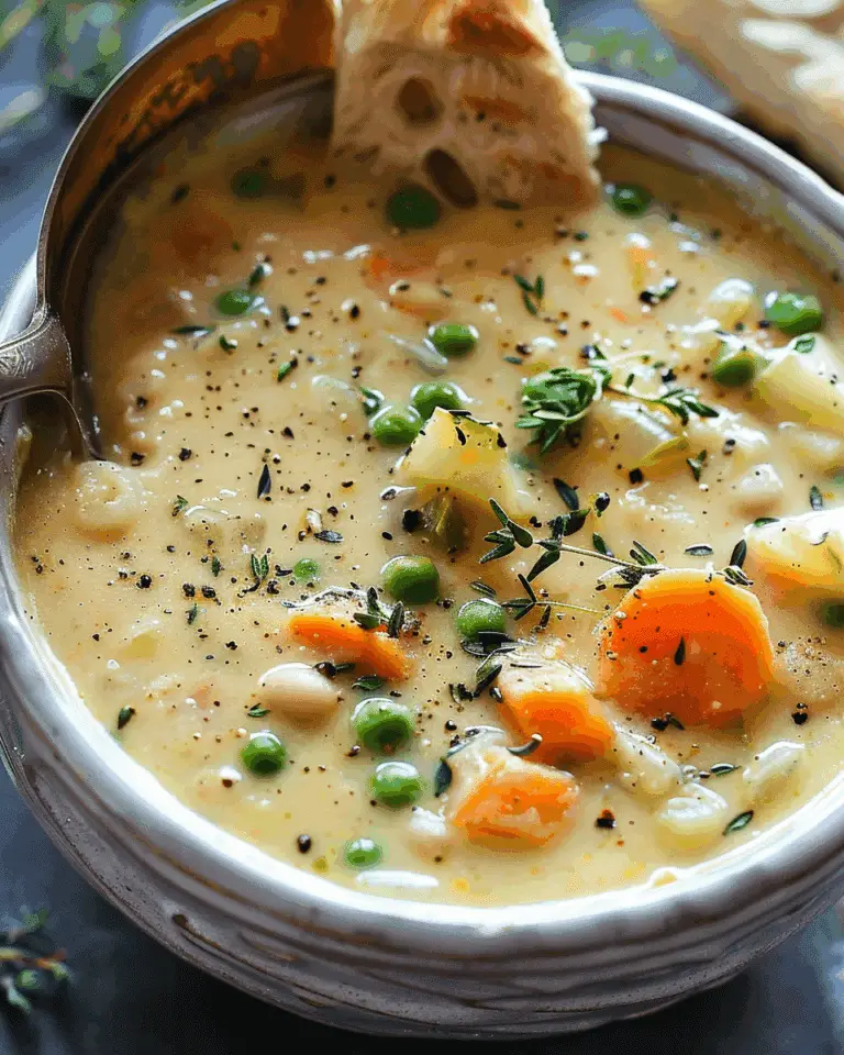 Creamy Vegetable Soup with Chickpeas