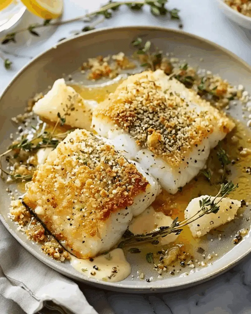 Parmesan-Crusted Sea Bass Recipe