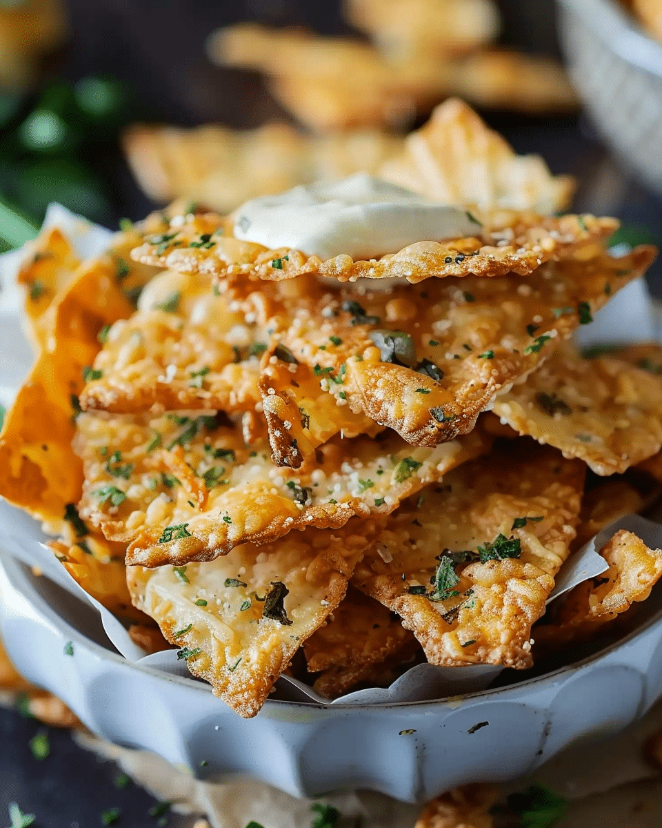 Parmesan Herb Crisps