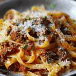 Classic Beef Pasta with Tomato Sauce