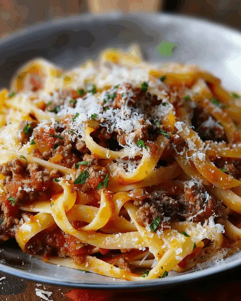 Classic Beef Pasta with Tomato Sauce