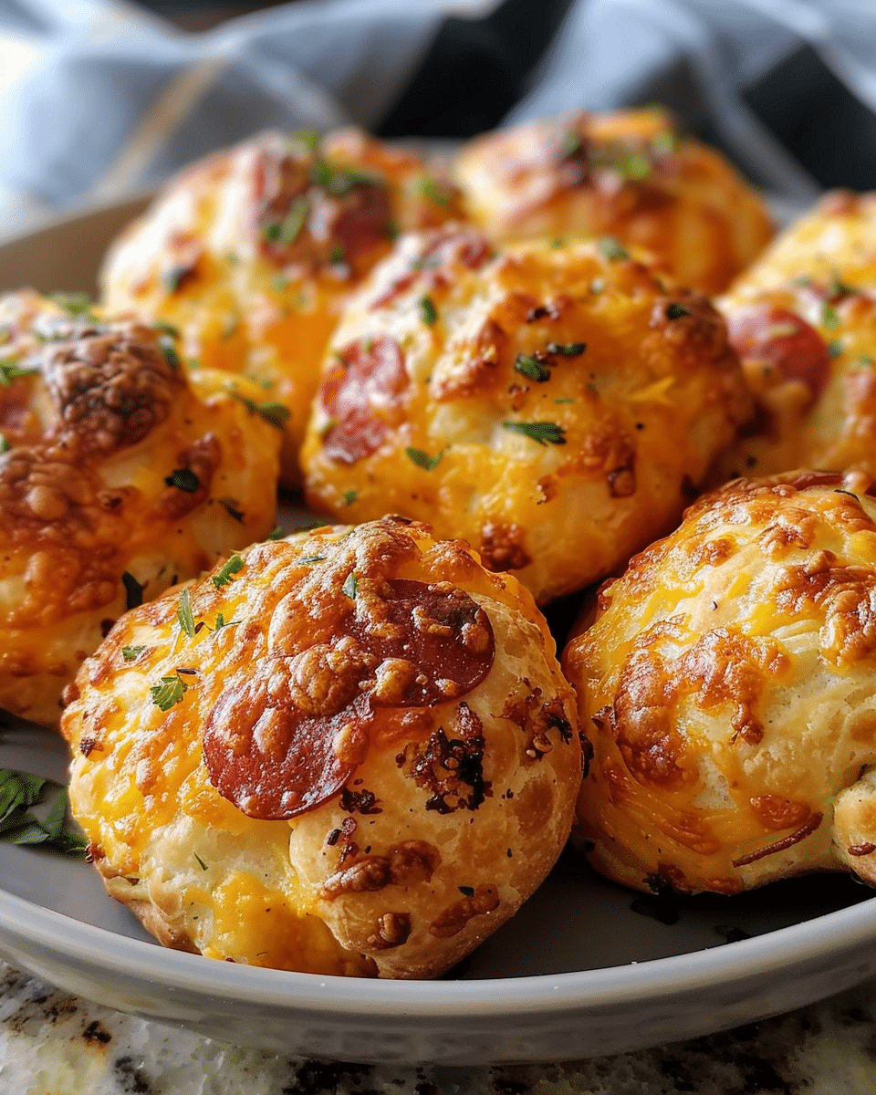 Pepperoni Cheese Puffs