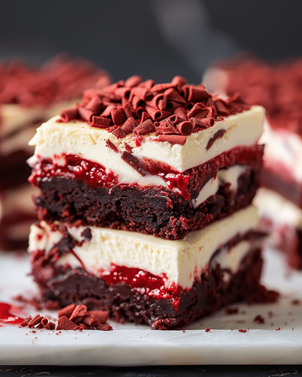 Red Velvet Cheesecake Brownies