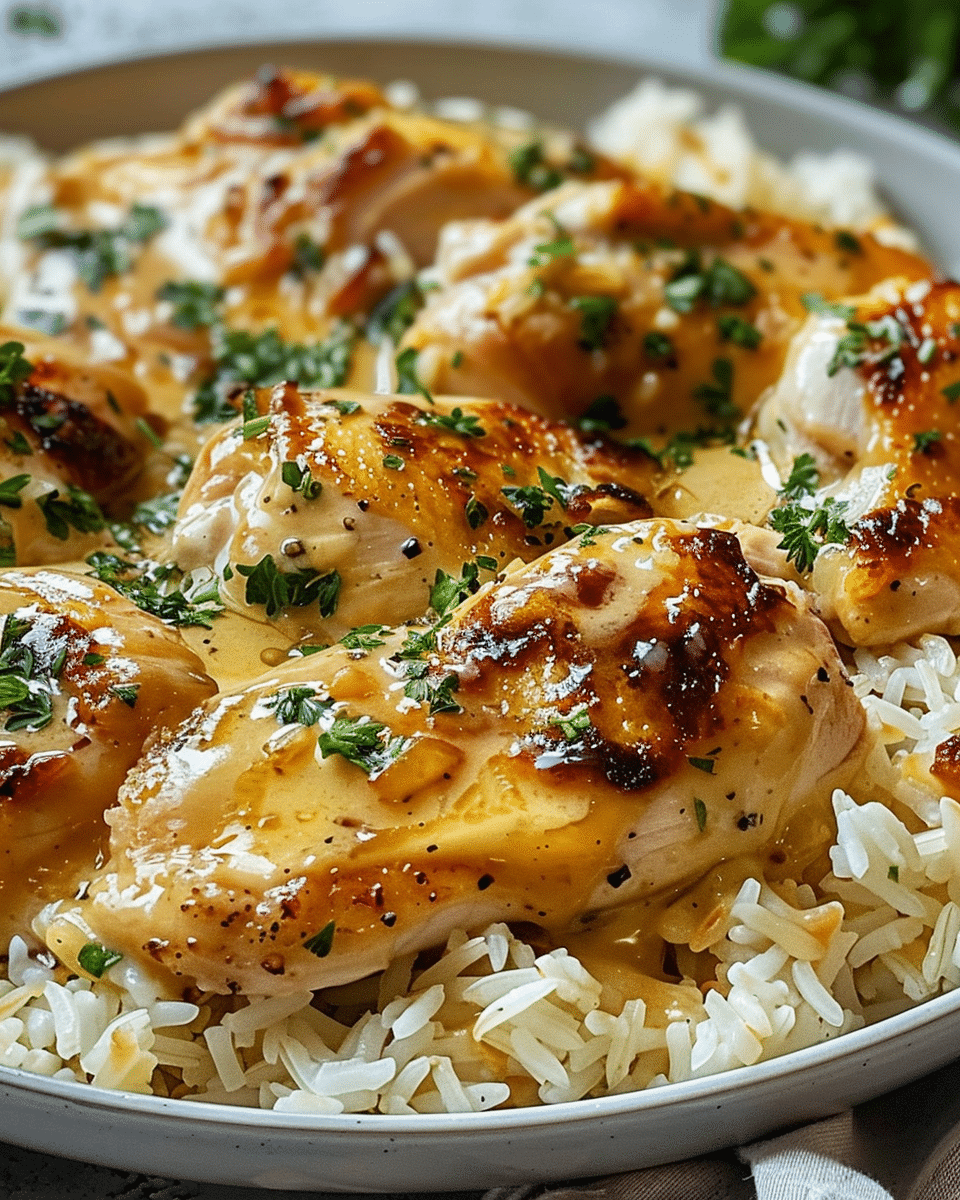 Smothered Chicken and Rice