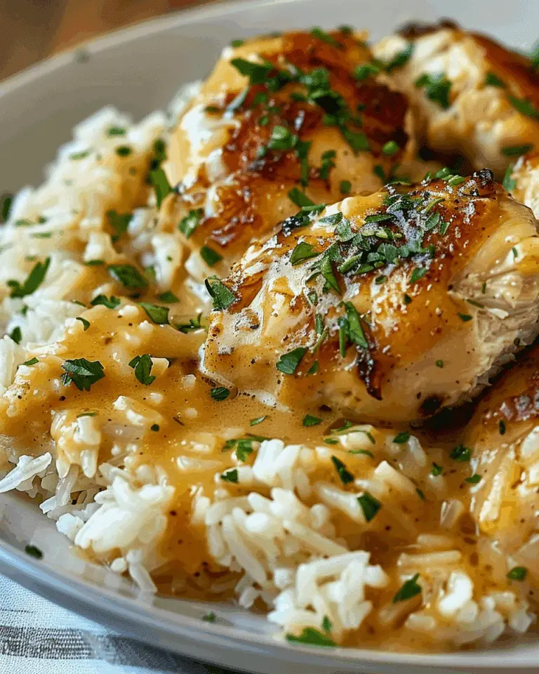 Smothered Chicken and Rice