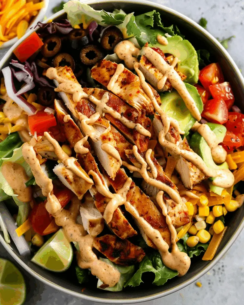 Southwest Chicken Salad with Spicy Ranch Dressing