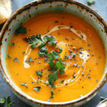 Spiced Butternut Squash and Sweet Potato Soup