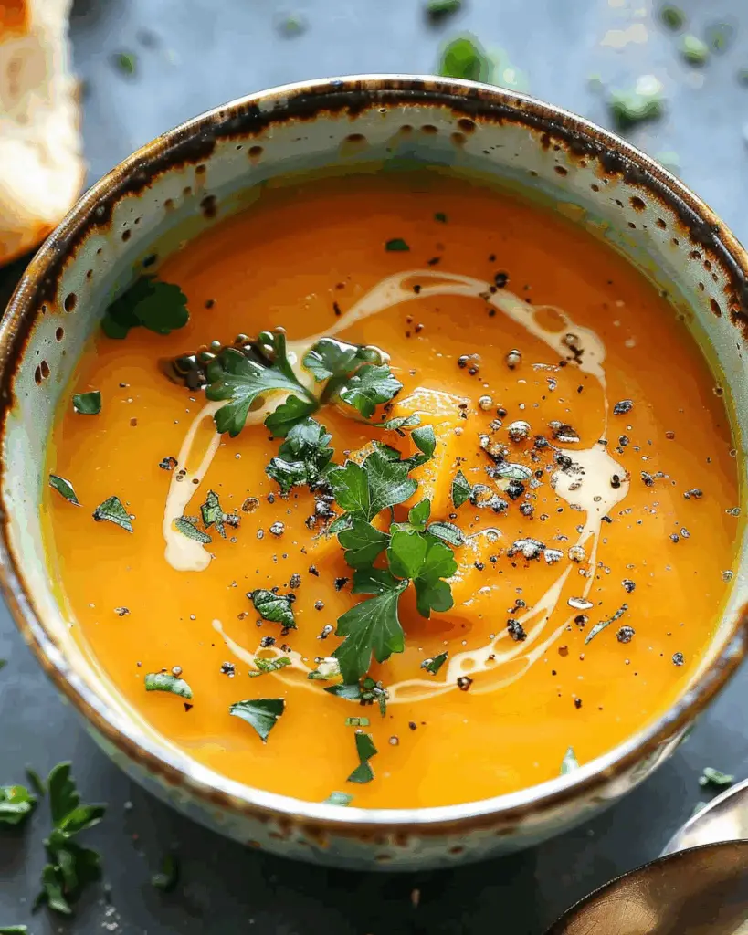 Spiced Butternut Squash and Sweet Potato Soup