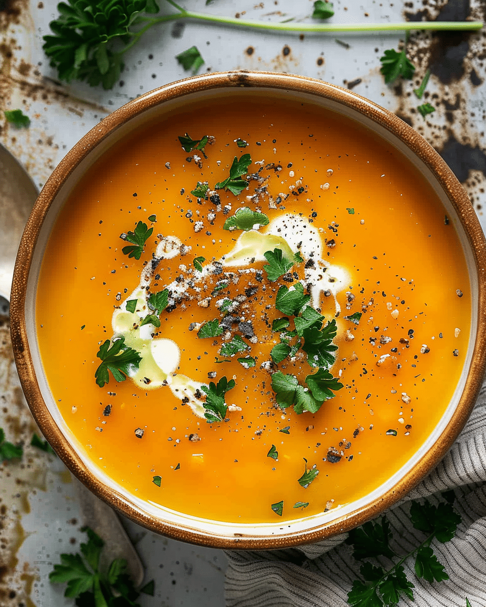 Spiced Butternut Squash and Sweet Potato Soup