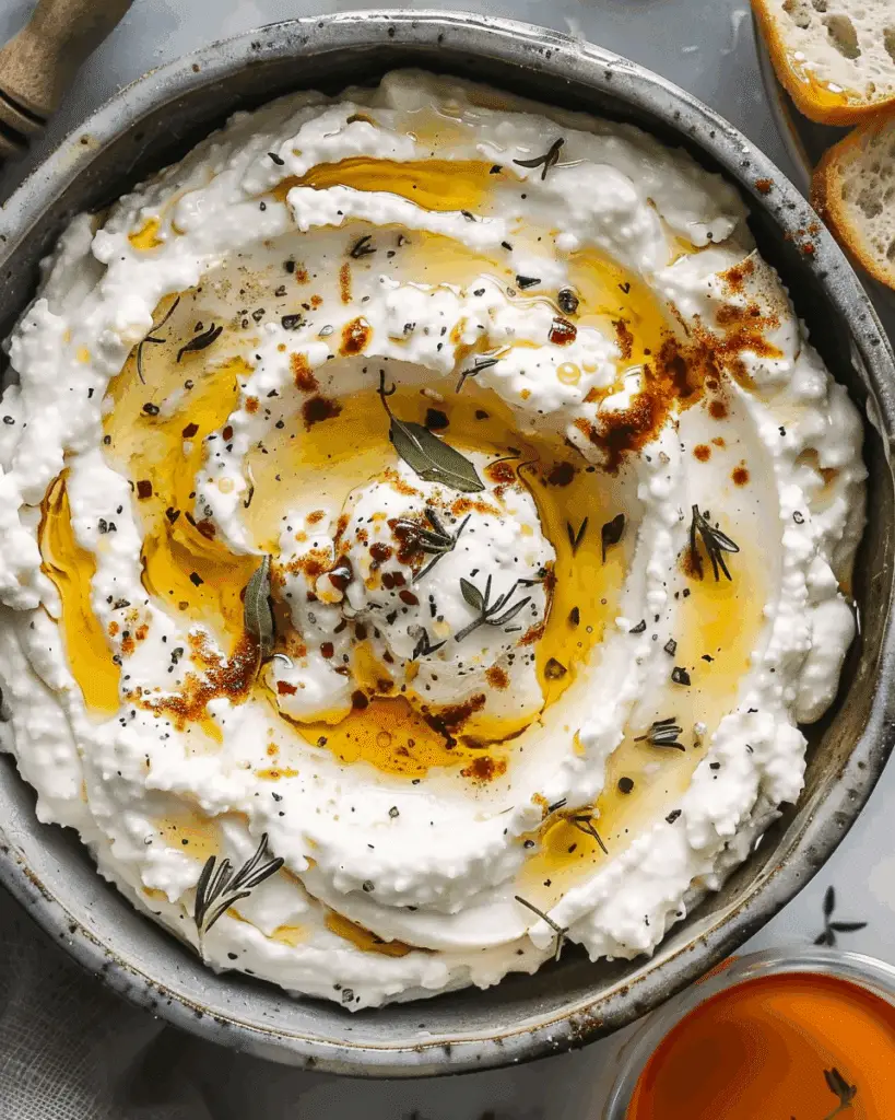 Spicy Ricotta Dip with Hot Honey Recipe
