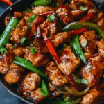 Stir-Fried Chicken with Black Pepper Sauce