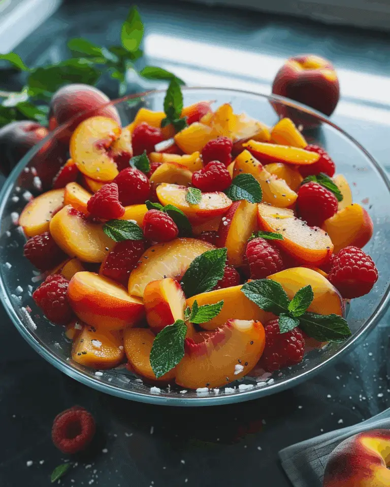 Peach and Seasonal Fruit Salad