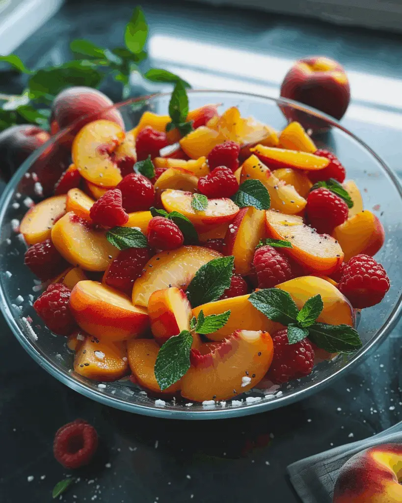 Peach and Seasonal Fruit Salad