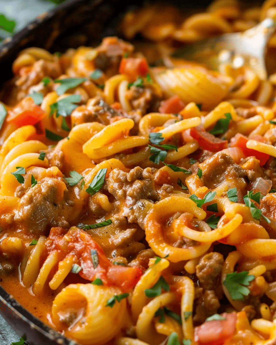 Cheesy Taco Pasta