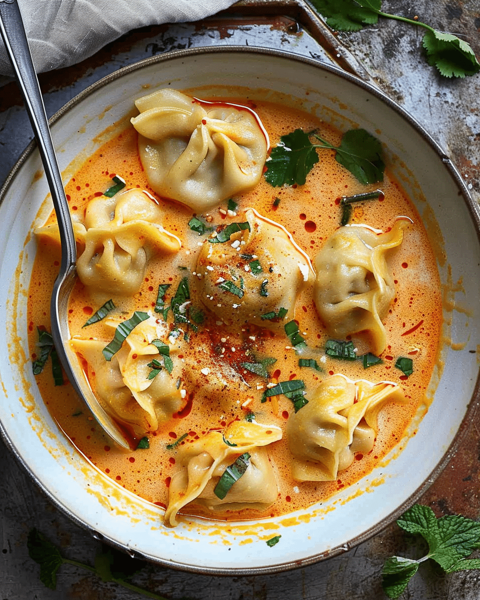 Thai Coconut Curry Dumpling Soup