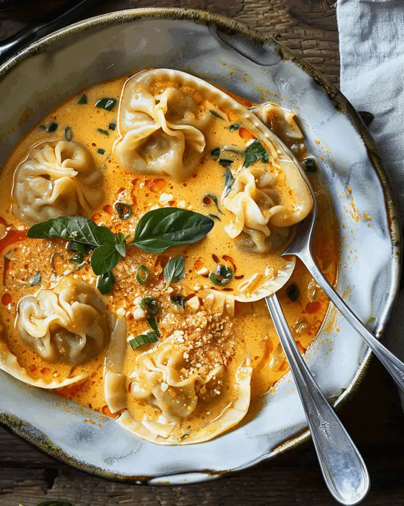 Thai Coconut Curry Dumpling Soup