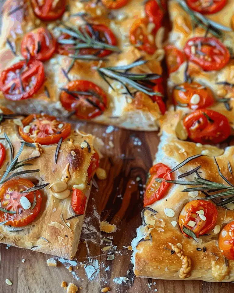 Tomato Garlic Rosemary Focaccia
