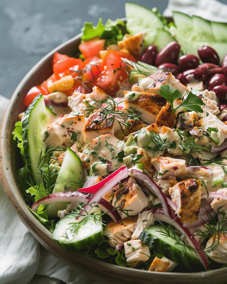 Turkey Salad with Creamy Dijon Dressing