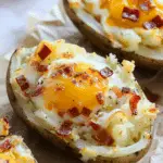 Twice Baked Loaded Breakfast Potatoes