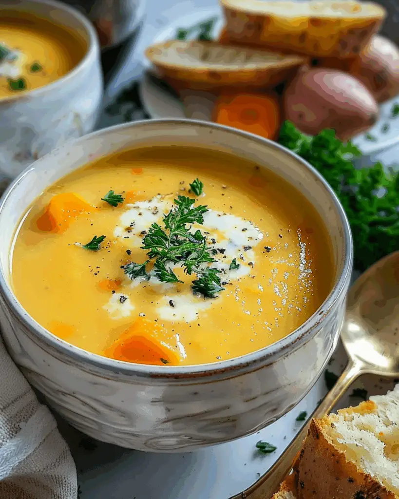 Vegan Carrot Potato Soup Recipe