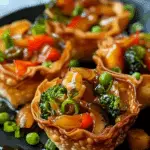 Veggie Stir-Fry Wonton Cups
