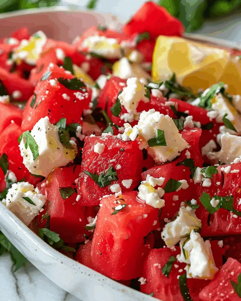 Watermelon Feta Salad with Mint