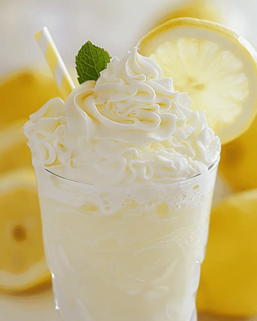 Homemade Lemonade with Cream