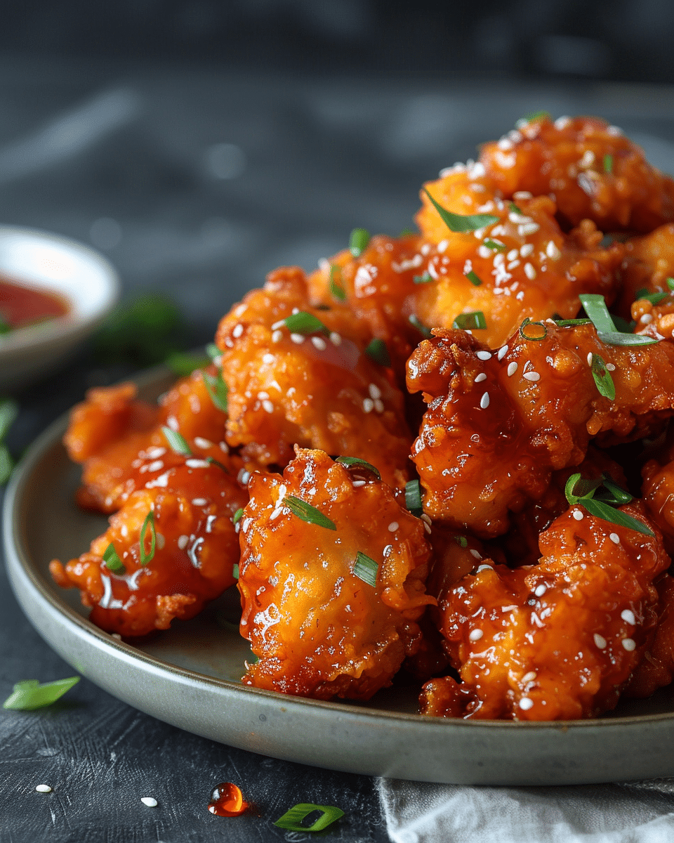Baked Crunchy Hot Honey Chicken
