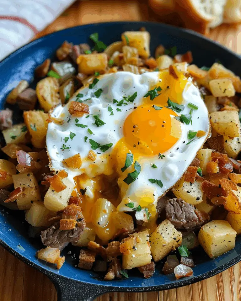 Beef, Egg, and Potato Hash